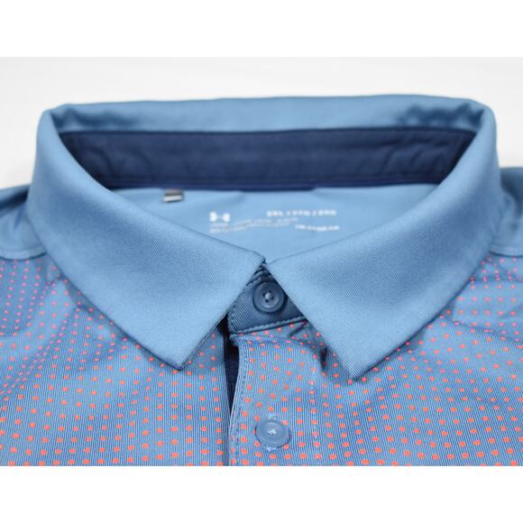 Under Armour CoolSwitch Loose Fit HeatGear Golf Polo XXL Striped - Picture 1 of 10